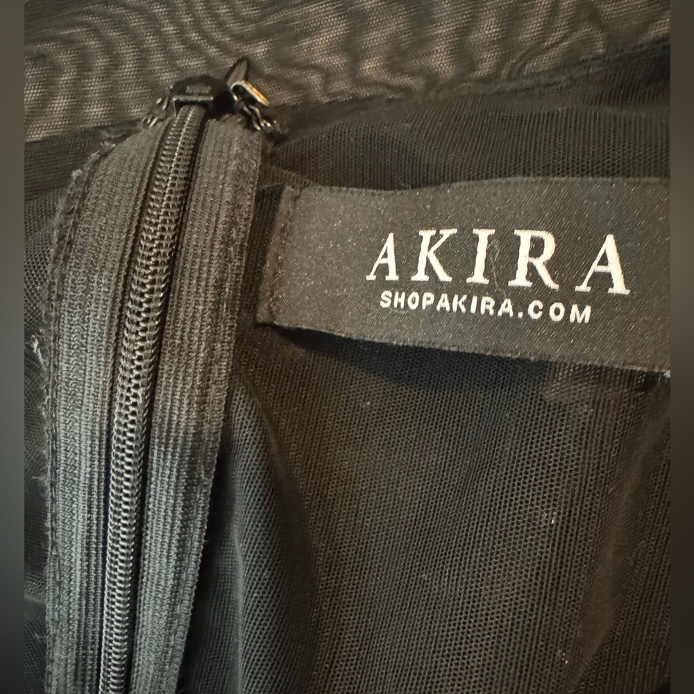 AKIRA Black Long Sleeve Cut-Out Dress - Picture 4 of 10